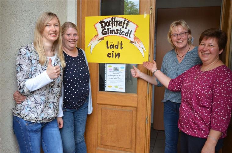 Freuten sich über den guten Start des Dorftreffs (von links): Birthe Blanken, Sandra Hocke, Sandra Pape und Christina Brandt.