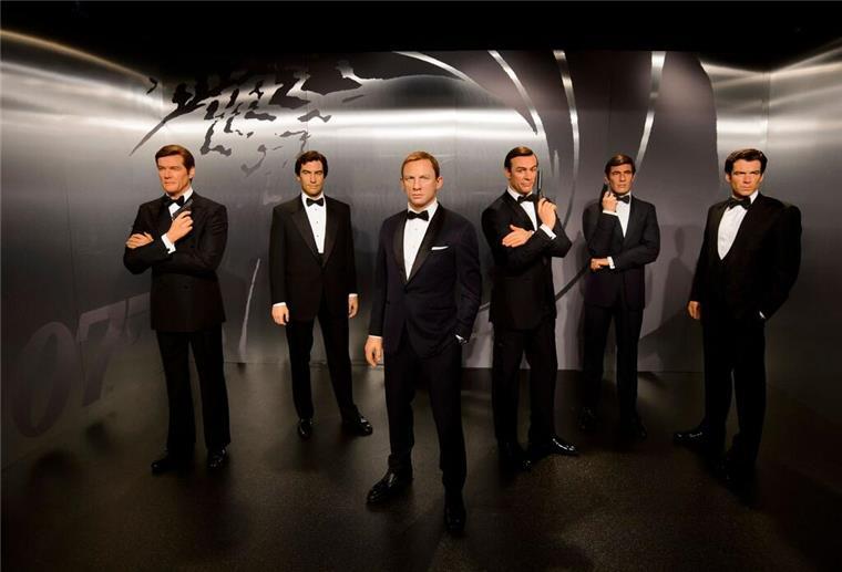 Frühere James-Bond-Darsteller als Wachsfiguren bei Madame Tussauds in London. Wer gesellt sich dazu?