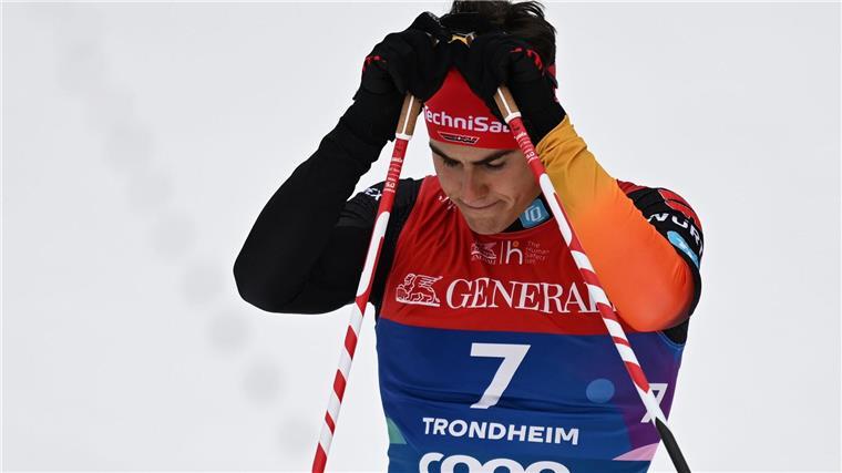 Frustriert im Ziel: Jan Stölben schied im Viertelfinale aus.