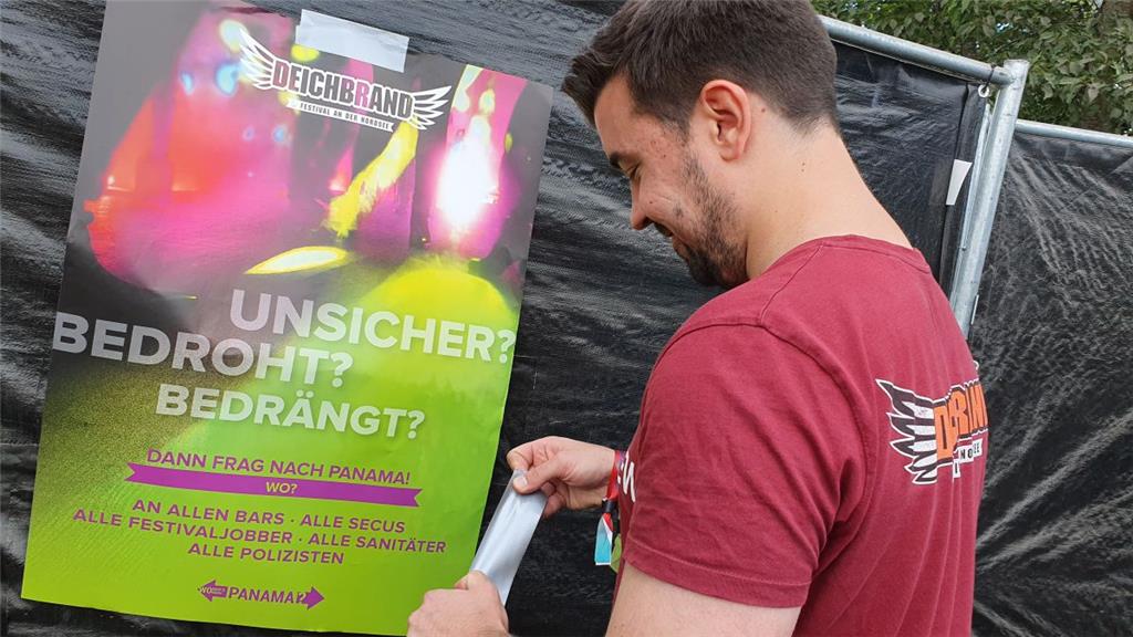 Für Besucher, die während des Deichbrands in Not geraten, gibt es das Codewort &...