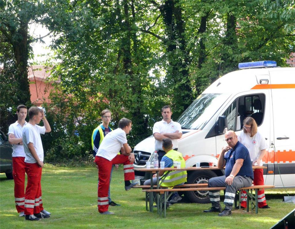 Für den Fall der Fälle hat sich auch das DRK beim LoxRock bereitgehalten. Foto: ...