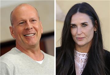  US-Schauspieler Bruce Willis und die US-amerikanische Schauspielerin Demi Moore 