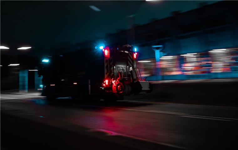 Ein Feuerwehrwagen