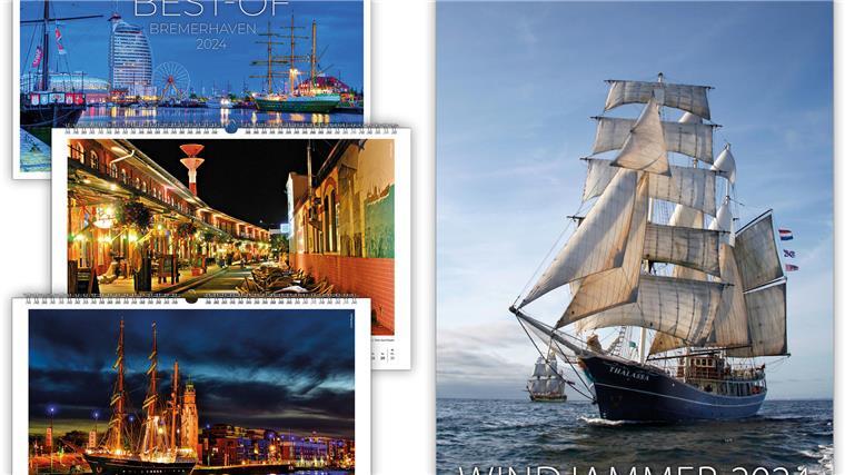 Kalender zeigen Windjammer und die schönsten Seiten der Region