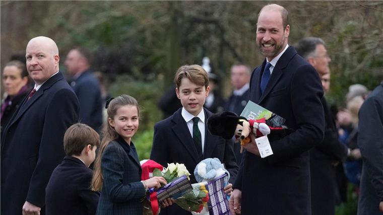 Für Kate und Williams Kinder gab es Geschenke.