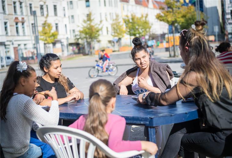 Für Mütter und Kinder bietet der Platz in Lehe auch einen Treffpunkt zum Austausch