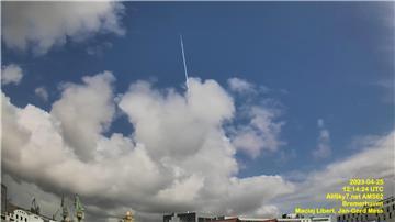Für wenige Sekunden war in Bremerhaven eine Feuerkugel am Himmel zu sehen.
