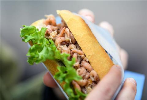 Krabbenbrötchen Cuxhaven Fischereihafen