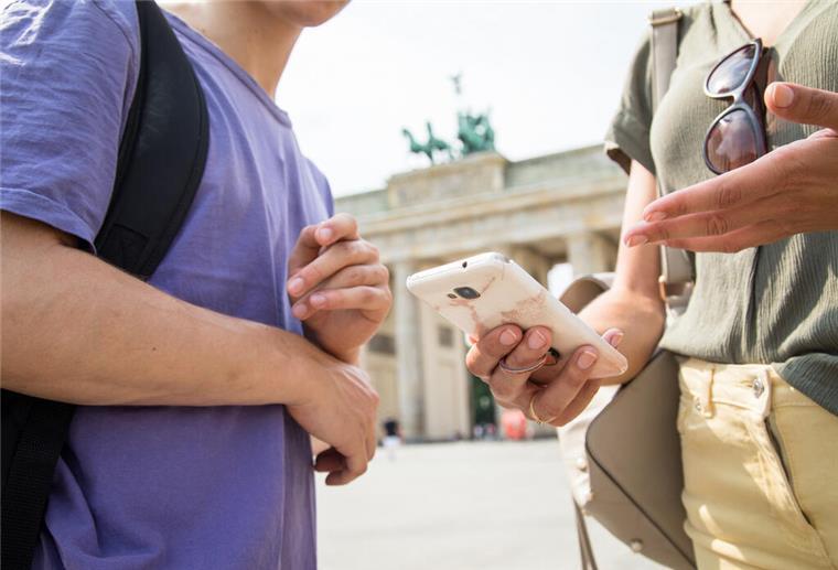 Smartphone im Urlaub