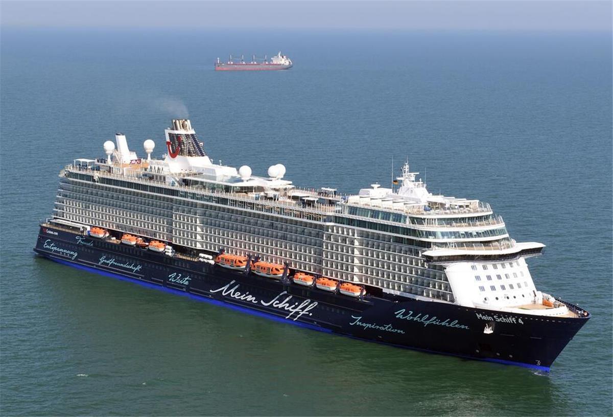 In Sperrgebiet gefahren: Polizei ermittelt gegen Kapitän der „Mein Schiff 4“ Das Kreuzfahrtschiff "Mein Schiff 4".