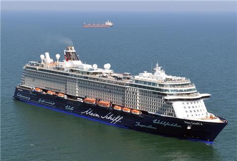 Das Kreuzfahrtschiff "Mein Schiff 4".