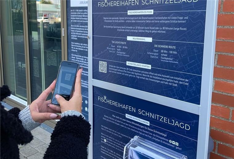 Gegen den Winterblues hilft frische Luft und gegen Langeweile Spaziergänge wie eine Schnitzeljagd im Fischereihafen. Intrevado/FBG