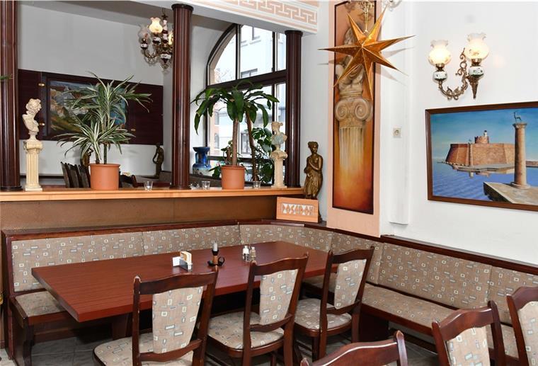 Sitznische im Restaurant Poseidon