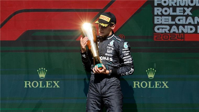 Mercedes mit Untergewicht: Russell in Spa disqualifiziert George Russell verliert später seinen Sieg.