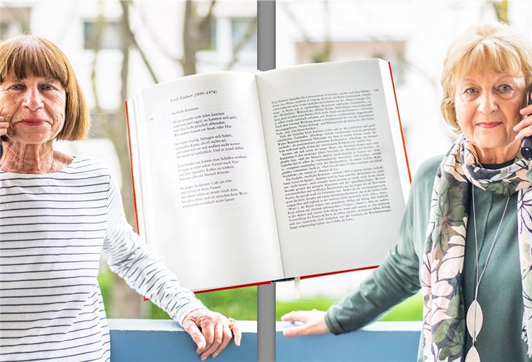 Geschichten gegen Langeweile in der Corona-Zeit. Rose Kruse und Marlene Pässler lesen sich zur Erheiterung übers Telefon regelmäßig Gedichte vor.