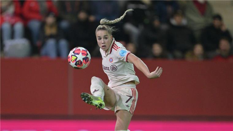 Giulia Gwinn vom FC Bayern in der Champions League. 