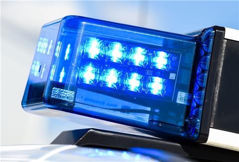 Ein Blaulicht der Polizei.