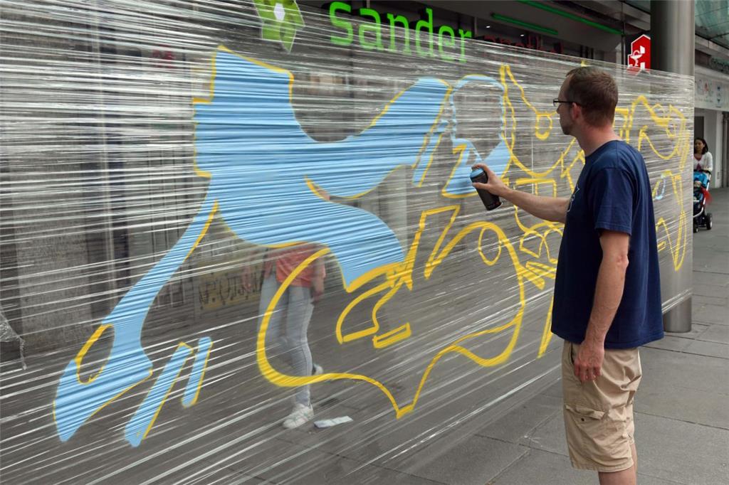 Graffiti ohne Wände zu beschmieren. Foto: Scheer