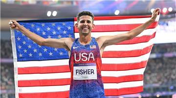 Grant Fisher wurde bei den Sommerspielen in Paris Dritter über die 10.000 Meter.