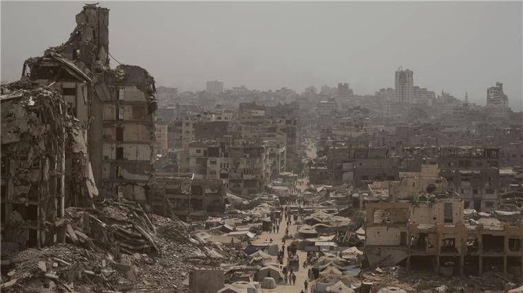 Große Teile des Gazastreifens sind von Israel in eine Ruinenlandschaft verwandelt worden. Den Krieg hatte die islamistische Terrororganisation Hamas mit ihrem Massaker in Israel vor bald zwei Jahren ausgelöst. (Archivbild)