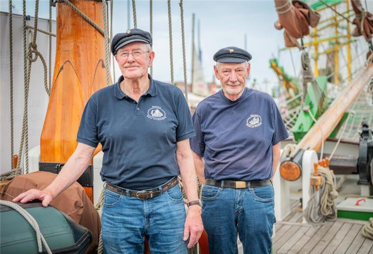 Maritime Menschen sind schöne Menschen - das beweist unsere Bildergalerie Günter Röttger (links) und Hermann Möhlmann