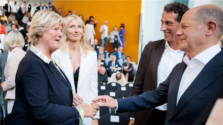 Gute Stimmung im Kanzleramt