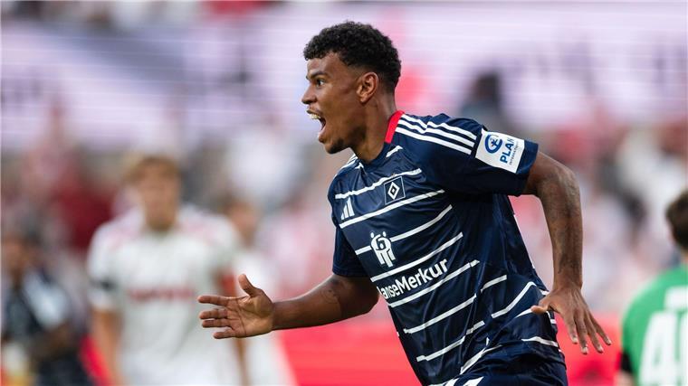 Hamburgs Ransford-Yeboah Königsdörffer war der Mann des Spiels gegen Köln.