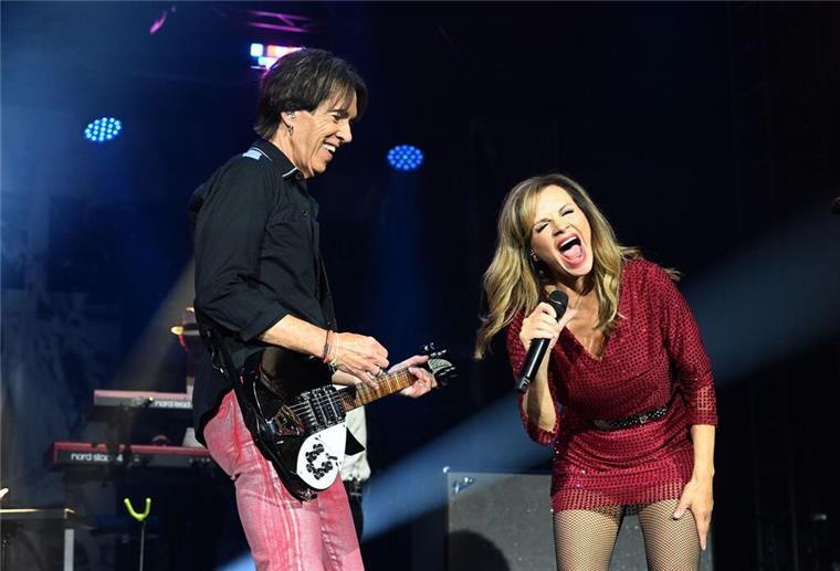 Harmonierten gut miteinander: Roxette-Urgestein Per Gessle und Neuzugang Lena Philipsson.