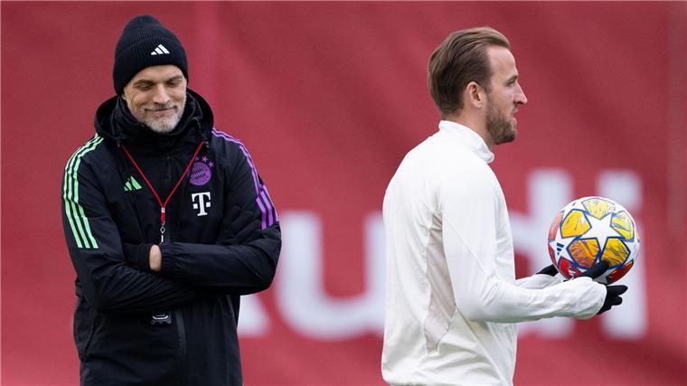 Kane warnt Englands Stars: „Scheut keine Konfrontation“ Harry Kane (r) arbeitet bald wieder mit Thomas Tuchel (l) zusammen.