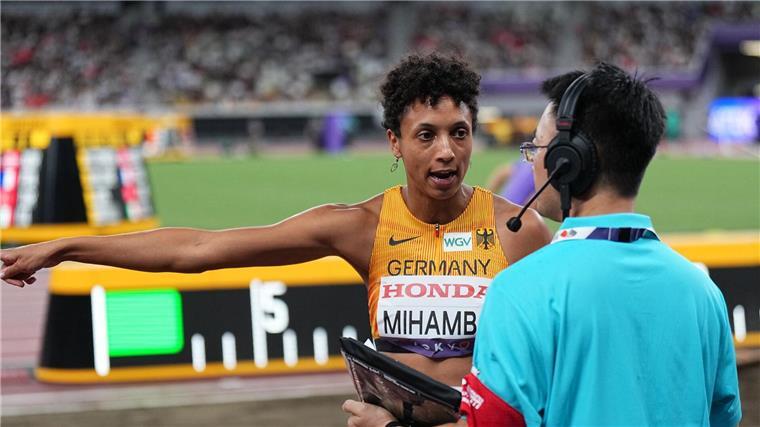 Weitspringerin Mihambo nach Nervenkitzel ins WM-Finale Hatte Gesprächsbedarf: Malaika Mihambo.