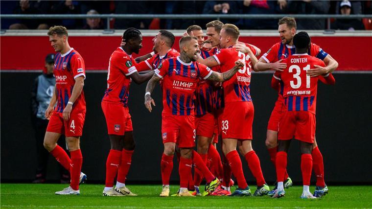 Heidenheim jubelte früh über das 1:0. 