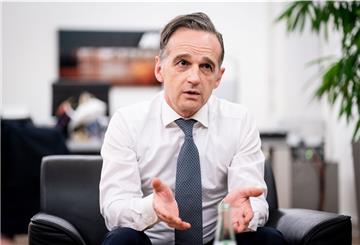 Heiko Maas (SPD), Außenminister, spricht bei einem Interview 