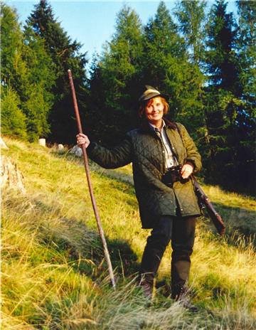 Helga Model ist gerne in der Natur.