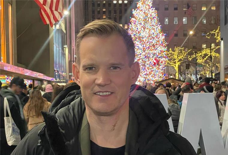 Hendrik Streeck genießt das weihnachtliche New York Hendrik Streeck im vorweihnachtlichen New York.