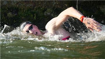 Hier in der Seine, bei der WM im Meer: Florian Wellbrock und seine Kollegen hoffen auf sauberes Wasser.