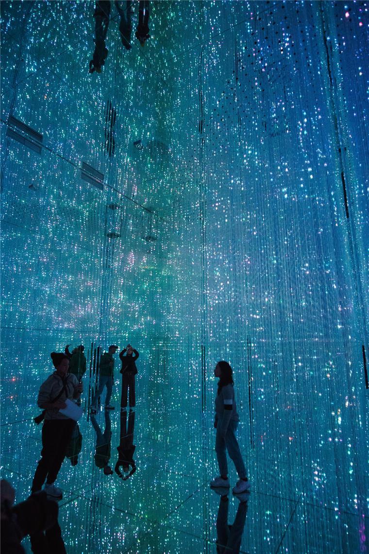 Hinter dem Museum Borderless Tokyo steht das Künstlerkollektiv teamLab.