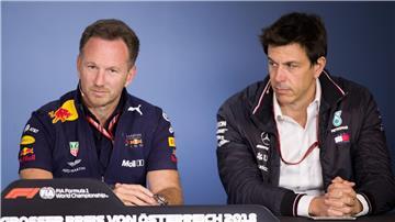 Horner (links) und Wolff haben sich in der Formel 1 oft gestritten. (Archivbild)