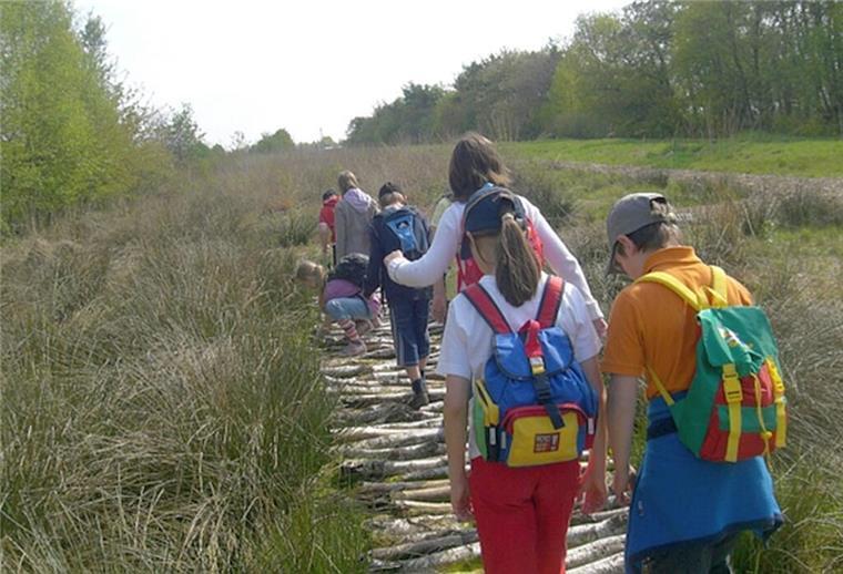 Schüler unterwegs im Ahlenmoor