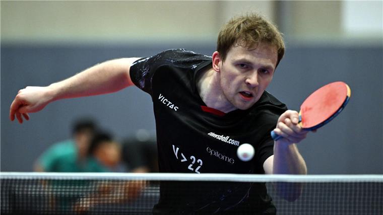 Tischtennis-Profi Duda im Grand-Smash-Halbfinale Im Grand-Smash-Halbfinale: Der deutsche Tischtennis-Profi Benedikt Duda.