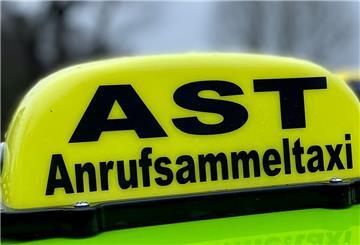 Schild Anrufsammeltaxi
