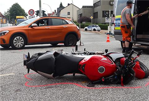 Im Kreuzungsbereich Cherbourger Straße/Langener Landstraße gab es einen Unfall.