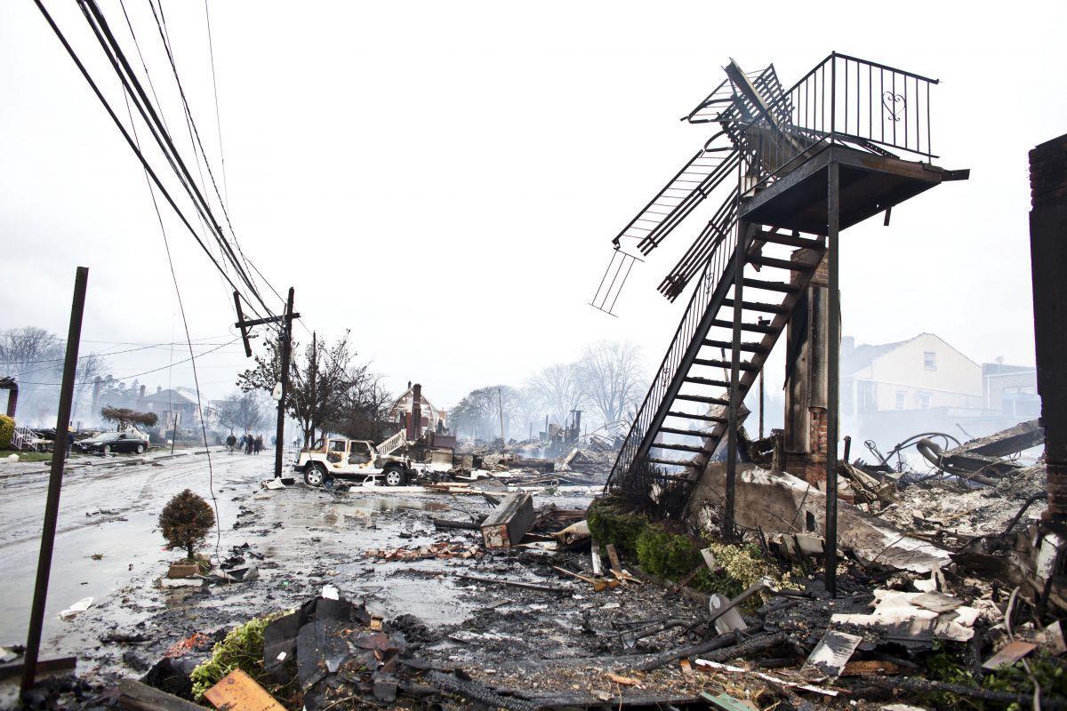 Diese Hurrikane haben die USA am schwersten getroffen Im Oktober 2012 fegte Hurrikan Sandy über die USA hinweg und richtete vor allem in New York City große Schäden an.