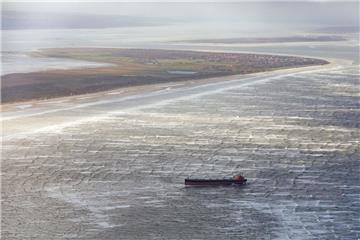 Im Oktober 2017 lag die "Glory Amsterdam" vor Langeoog auf Grund.