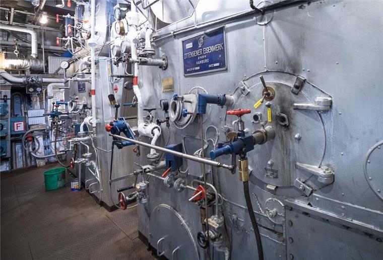 So sehen die beeindruckendsten Schiffe der Maritimen Tage unter Deck aus Im Schiffsbauch der Dampfeisbrecher „Wal“ befindet sich der Dampfkessel.