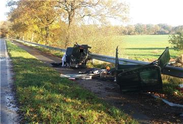 Unfallstelle zwischen Langen und Sievern