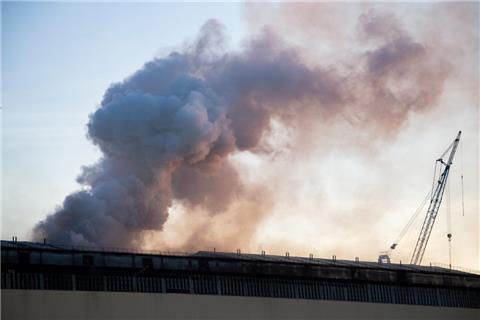 Im September hatte es in der Lürssen-Werft einen Großbrand gegeben.