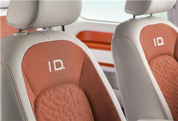 Im Volkswagen ID.Buzz kommen laut Hersteller Polyurethan-Rezyklate anstelle von Leder zum Einsatz