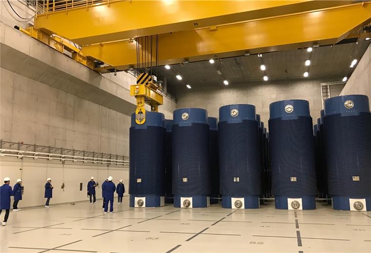 Im Zwischenlager Unterweser hatte die BGZ im Februar 2019 die Einlagerung hoch radioaktiver Abfälle abgeschlossen. Foto: BGZ