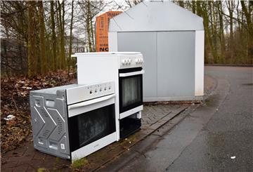 Immer wieder wird an Glascontainern illegal Sperrmüll entsorgt, so wie es dieses Archivbild zeigt. Die SPD wünscht sich auch dagegen eine Müll-Offensive. Foto: Kühnemuth