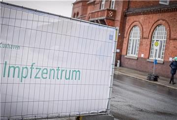 Impfzentrum des Lankreises Cuxhaven in den Hapag-Hallen. 